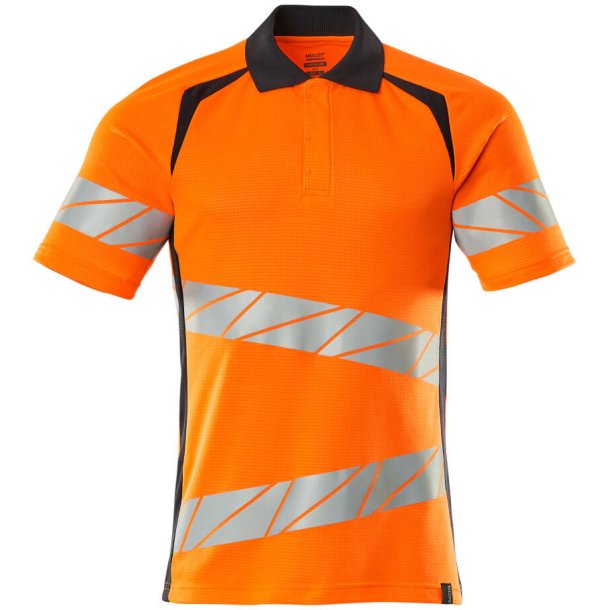 MASCOT Poloshirt Hi-Vis Orange/Mrk Marine 19083-771-14010