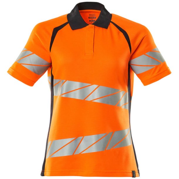 MASCOT Poloshirt Hi-Vis Orange/Mrk Marine 19093-771-14010