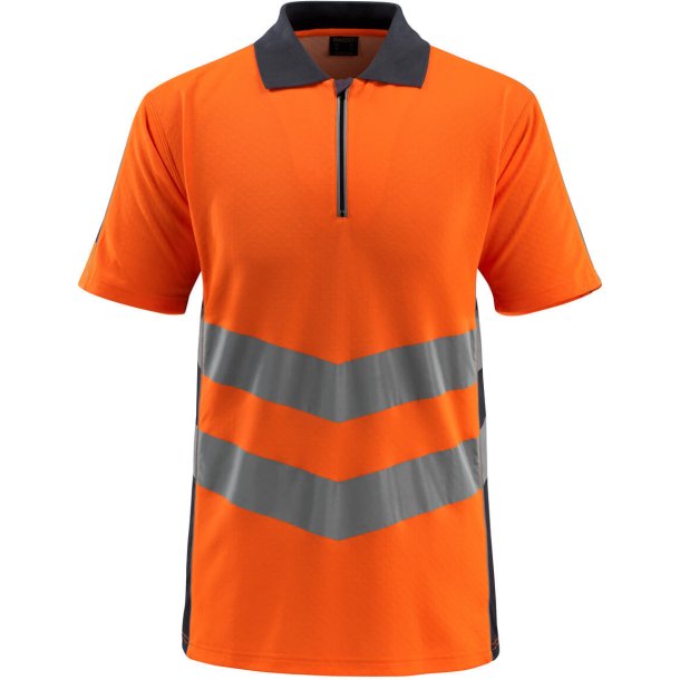 MASCOT Poloshirt Hi-Vis Orange/Mrk Marine 50130-933-14010