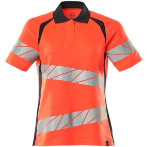 MASCOT® Poloshirt Hi-Vis Rd/Mrk Marine 19093-771-22210