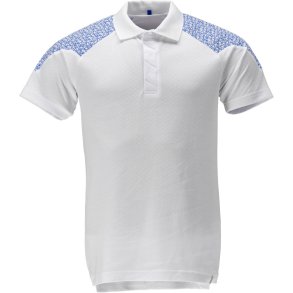 MASCOT® Poloshirt, kortrmet Hvid/Azurbl 20083-933-0691