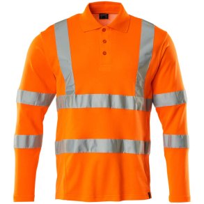 MASCOT® Poloshirt, langrmet Hi-Vis Orange 18283-995-14