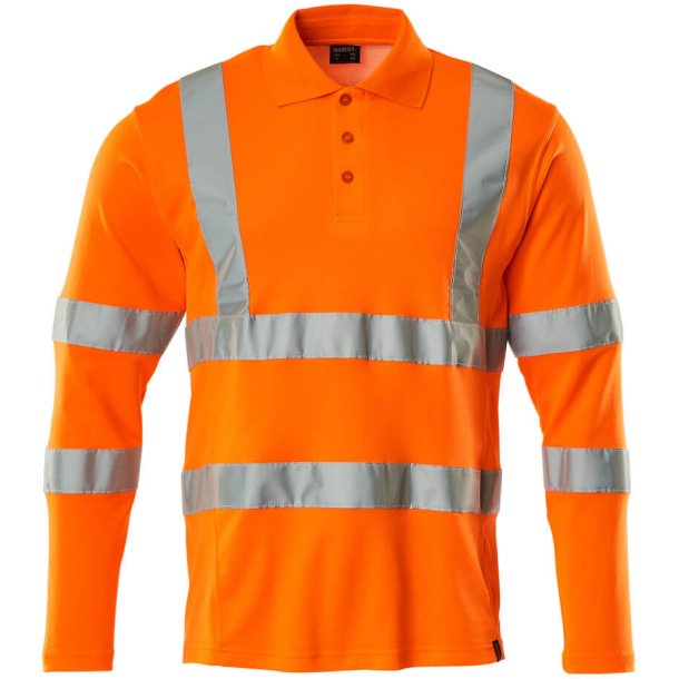 MASCOT Poloshirt, langrmet Hi-Vis Orange 18283-995-14