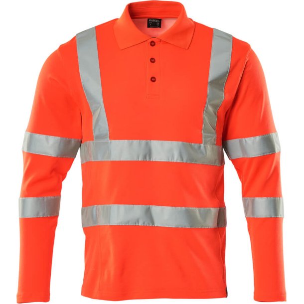 MASCOT Poloshirt, langrmet Hi-Vis Rd 18283-995-222