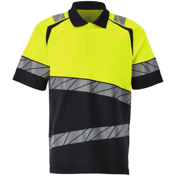 MASCOT� Poloshirt M�rk Marine/Hi-Vis Gul 25083-771-01017