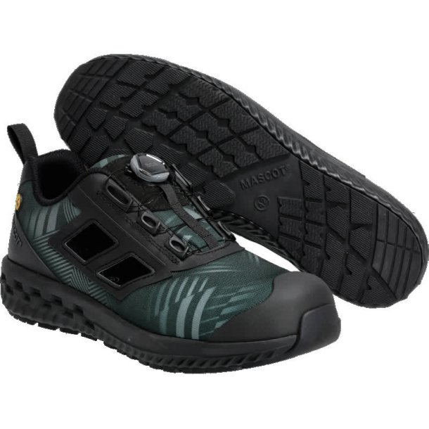 MASCOT® Sikkerhedssandaler Skovgrøn/Sort F0651-704-3409
