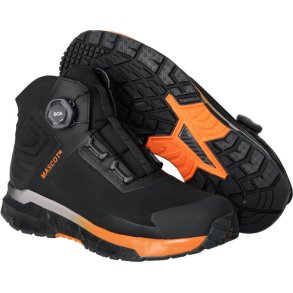 MASCOT® Sikkerhedsstvle Sort/Strk Orange F1681-704-0998