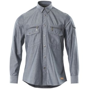 MASCOT® Skjorte Vasket Mrkebl Denim 17304-325-66