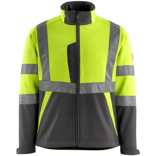 MASCOT Softshell jakke Hi-Vis Gul/Mrk Antracit 15902-253-1718