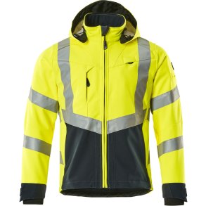 MASCOT® Softshell jakke Hi-Vis Gul/Mrk Marine 15502-246-17010