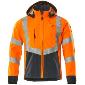 MASCOT® Softshell jakke Hi-Vis Orange/Mrk Marine 15502-246-14010