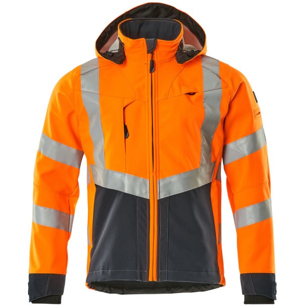 MASCOT Softshell jakke Hi-Vis Orange/Mrk Marine 15502-246-14010