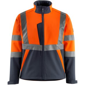MASCOT® Softshell jakke Hi-Vis Orange/Mrk Marine 15902-253-14010
