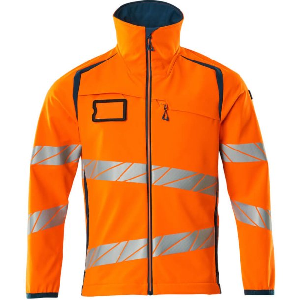 MASCOT Softshell jakke Hi-Vis Orange/Mrk Petroleum 19002-143-1444