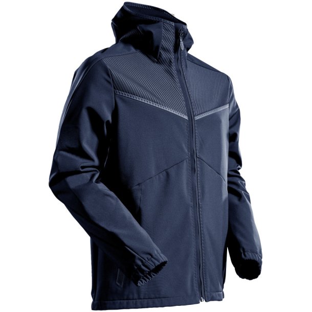 MASCOT Softshell jakke med htte Mrk Marine 22102-649-010