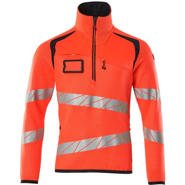 MASCOT Striktrje med kort lynls Hi-Vis Rd/Mrk Marine 19005-351-22210