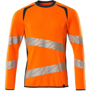 MASCOT® Sweatshirt Hi-Vis Orange/Mrk Petroleum 19084-781-1444