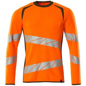 MASCOT® Sweatshirt Hi-Vis Orange/Mosgrn 19084-781-1433
