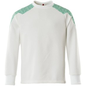 MASCOT® Sweatshirt Hvid/Grsgrn 20084-932-06333