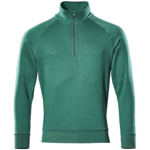 MASCOT® Sweatshirt med kort lynls Grn 50611-971-03