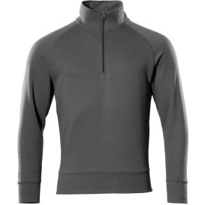 MASCOT® Sweatshirt med kort lynls Mrk Antracit 50611-971-18