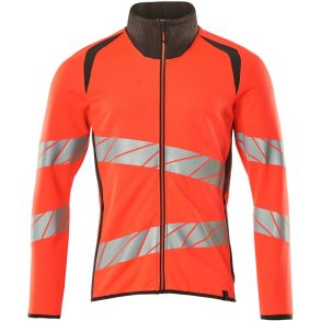 MASCOT® Sweatshirt med lynls Hi-Vis Rd/Mrk Antracit 19184-781-22218