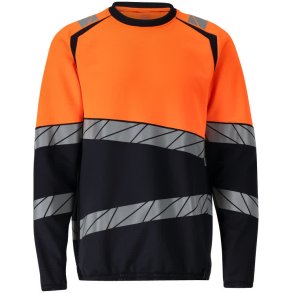 MASCOT� Sweatshirt M�rk Marine/Hi-Vis Orange 25084-781-01014