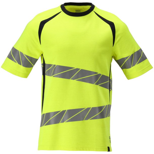 MASCOT T-shirt Hi-Vis Gul/Mrk Marine 21382-327-17010