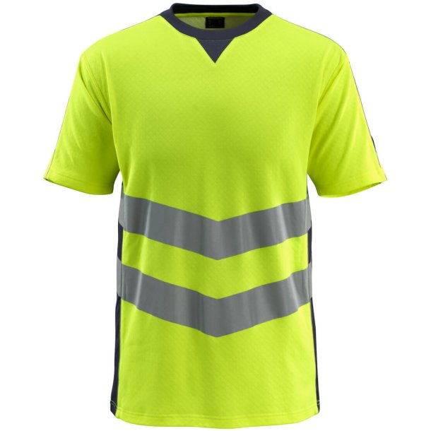 MASCOT T-shirt Hi-Vis Gul/Mrk Marine 50127-933-17010