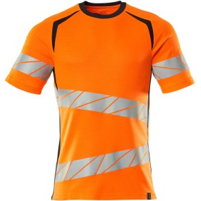 MASCOT® T-shirt Hi-Vis Orange/Mrk Marine 19082-771-14010
