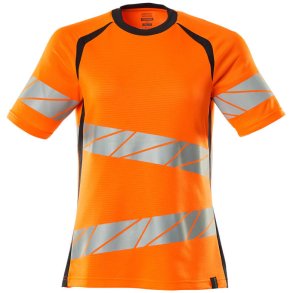 MASCOT® T-shirt Hi-Vis Orange/Mrk Marine 19092-771-14010