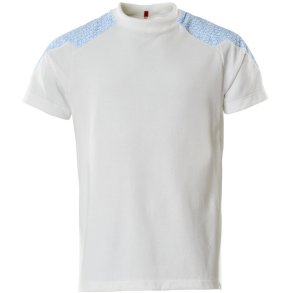 MASCOT® T-shirt, kortrmet Hvid/Azurbl 20082-933-0691