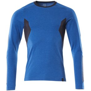 MASCOT® T-shirt, langrmet Azurbl/Mrk Marine 18381-959-91010