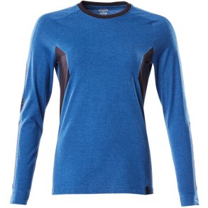 MASCOT® T-shirt, langrmet Azurbl/Mrk Marine 18391-959-91010