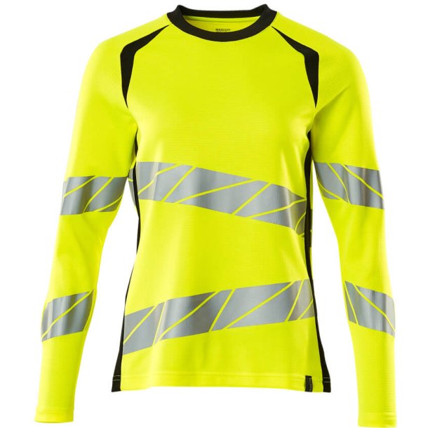 MASCOT&reg; T-shirt, langrmet Hi-Vis Gul/Sort 19091-771-1709