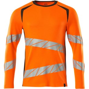 MASCOT® T-shirt, langrmet Hi-Vis Orange/Mrk Antracit 19081-771-1418