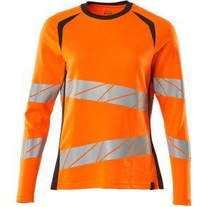 MASCOT® T-shirt, langrmet Hi-Vis Orange/Mrk Antracit 19091-771-1418