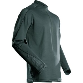 MASCOT® T-shirt, langrmet, med kort lynls Skovgrn 22681-618-34