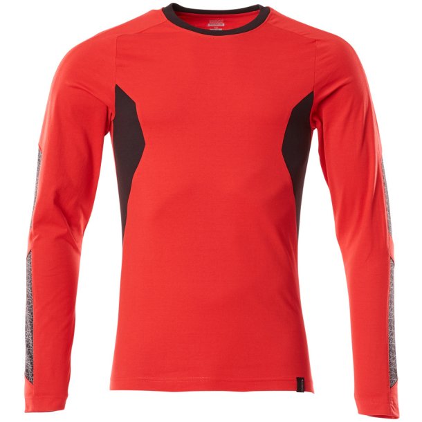MASCOT&reg; T-shirt, langrmet Signalrd/Sort 18381-959-20209
