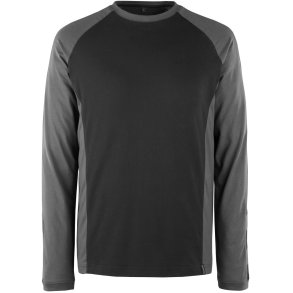 MASCOT® T-shirt, langrmet Sort/Mrk Antracit 50568-959-0918