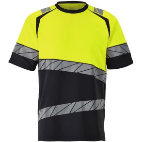 MASCOT T-shirt Mrk Marine/Hi-Vis Gul 25082-771-01017