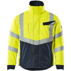 MASCOT® Vinterjakke Hi-Vis Gul/Mrk Marine 19835-217-17010