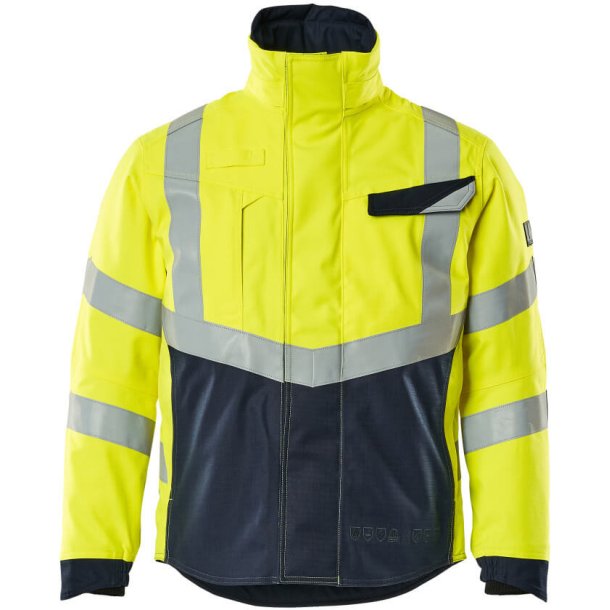 MASCOT Vinterjakke Hi-Vis Gul/Mrk Marine 19835-217-17010