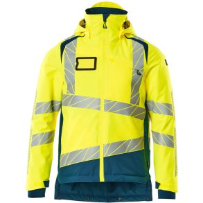 MASCOT® Vinterjakke Hi-Vis Gul/Mrk Petroleum 19335-231-1744