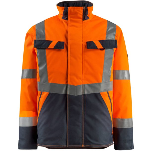 MASCOT Vinterjakke Hi-Vis Orange/Mrk Marine 15935-126-14010