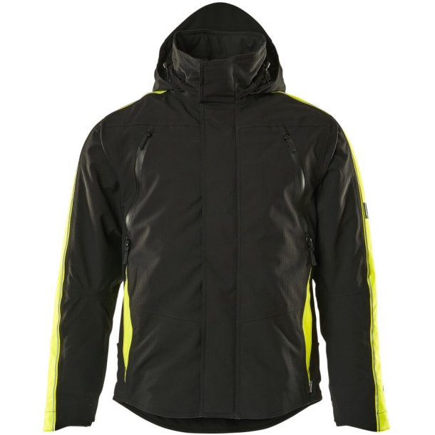 MASCOT&reg; Vinterjakke Sort/Hi-Vis Gul 15035-222-0917